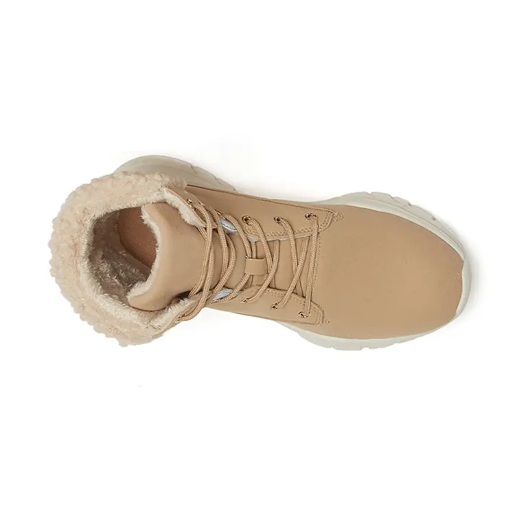 Wholesale Unisex Anti Slip Synthetic Leather Upper Comfortable Platform Shoes Fur Warm Winter Boots 2021